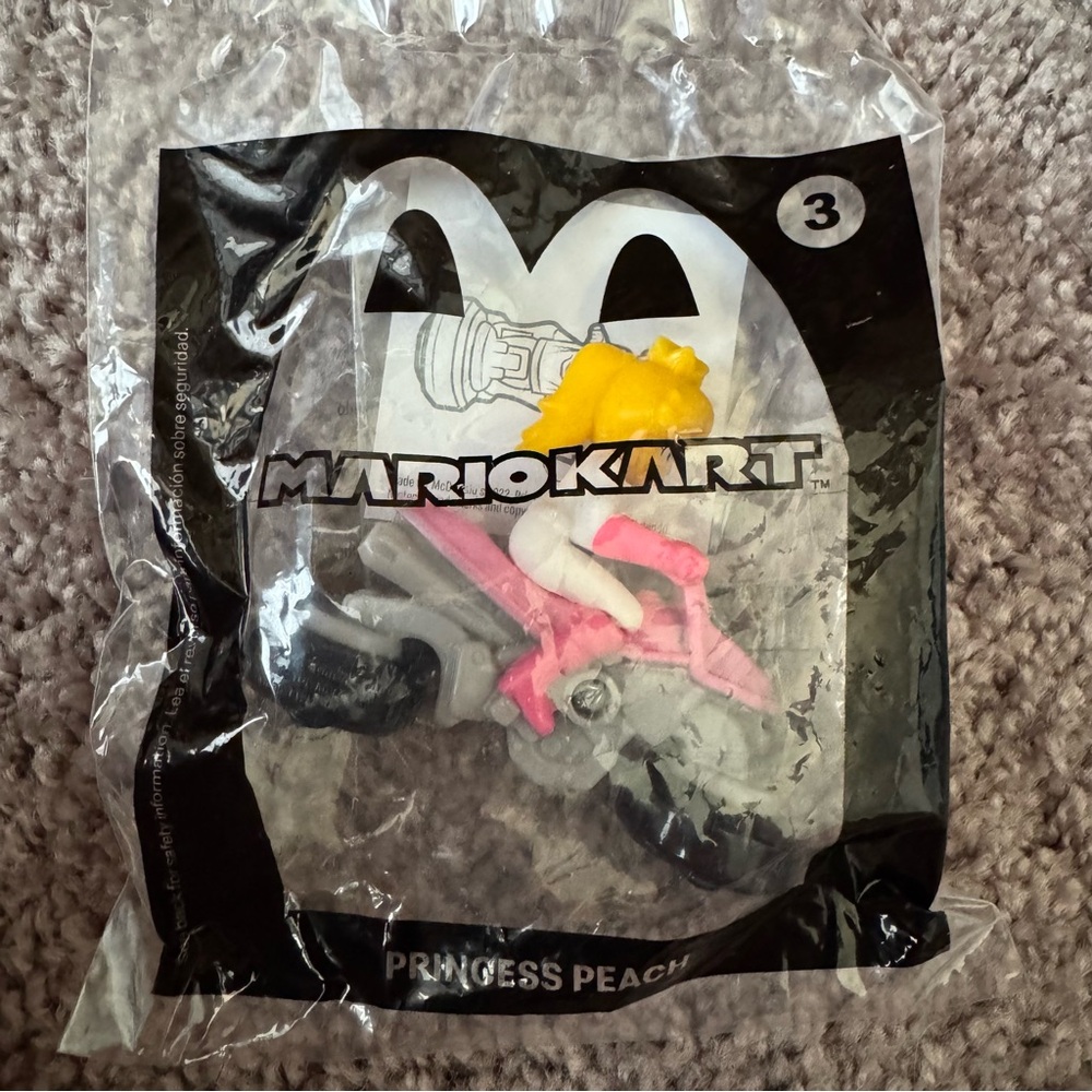 McDonald's Happy Meal Mario Kart Toy - Princess Peach